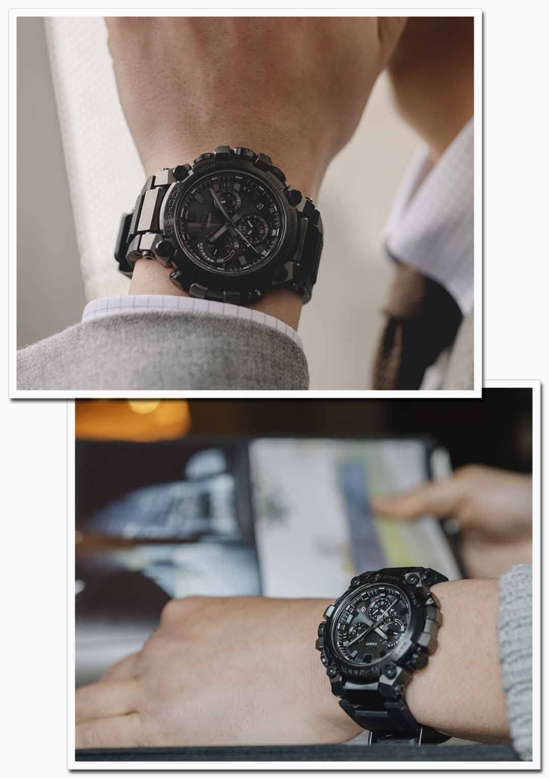 Casio MTG-B3000B-1AJF [G-Shock MTG-B3000 Series Men's Metal Band] Watch Shipped from Japan Released in May 2022, flat black, Sport