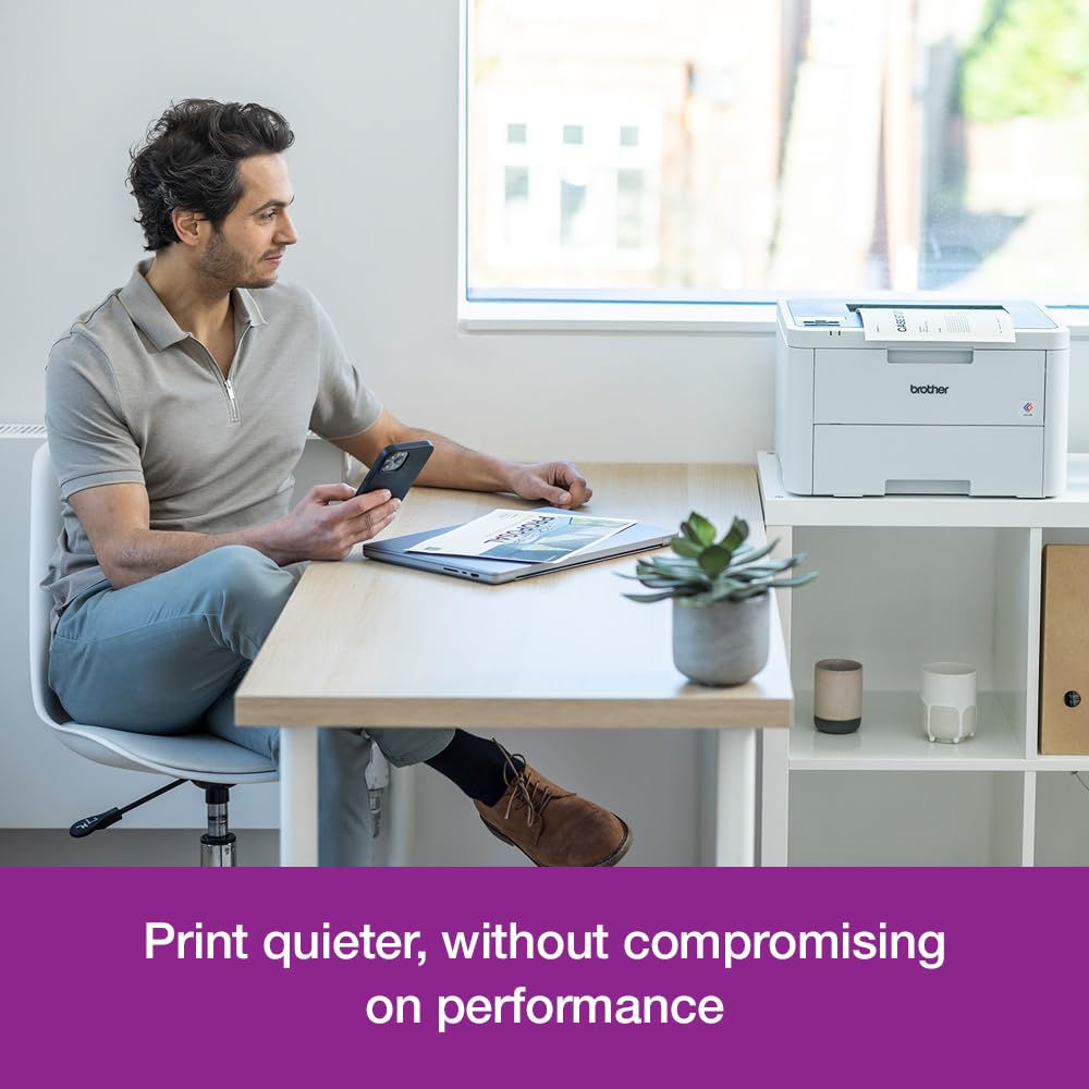 BROTHER HL-L3220CW Colour Wireless LED Printer | Single Function |USB 2.0 | A4|UK Plug