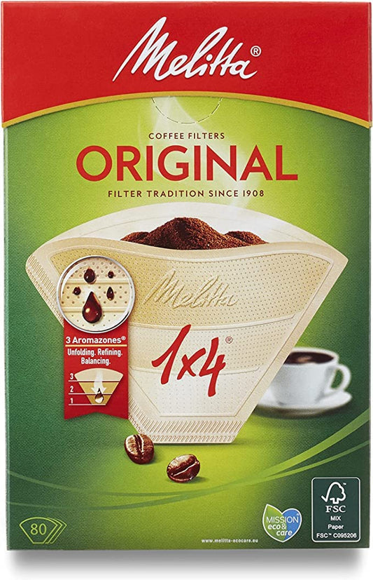 - Melitta Original Coffee Filters | 80 per Box -