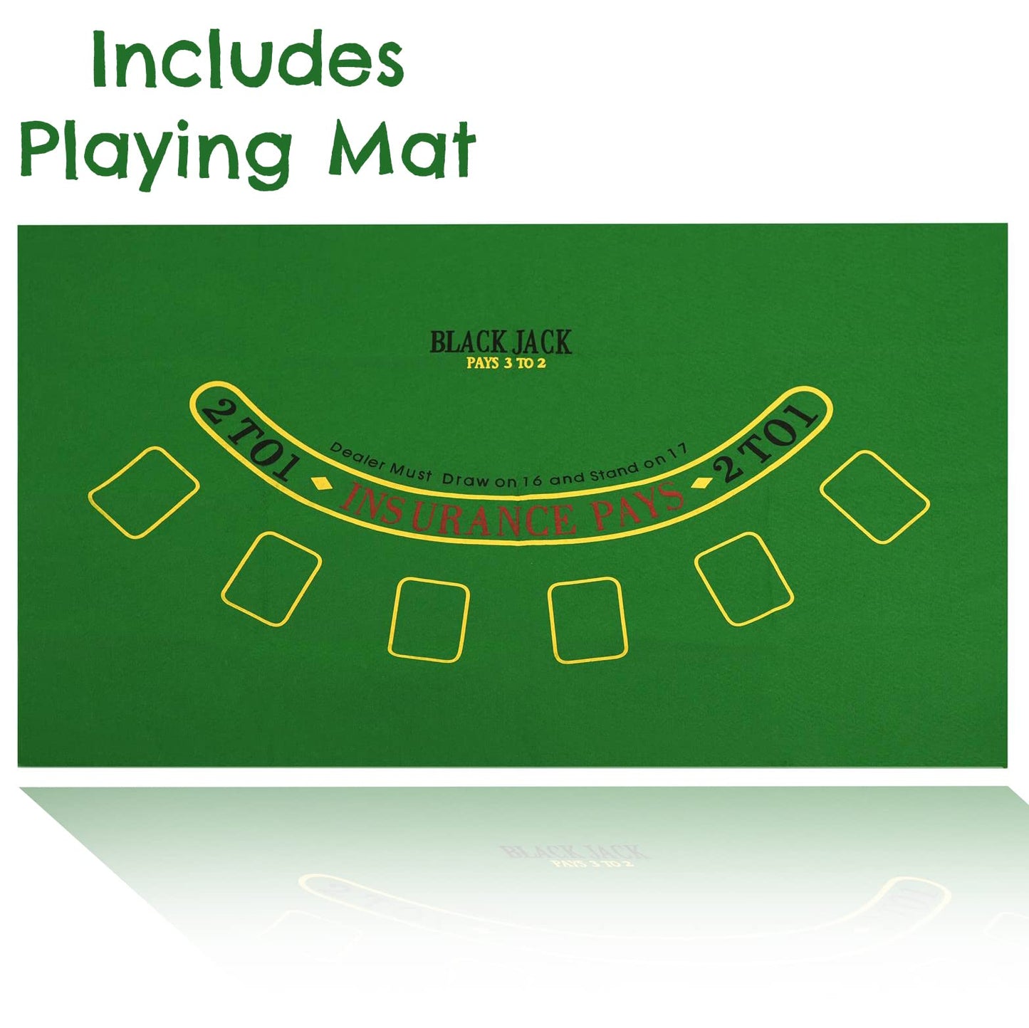 - The Magic Toy Shop | 200 Piece Poker Set Casino Style Game With Mat -