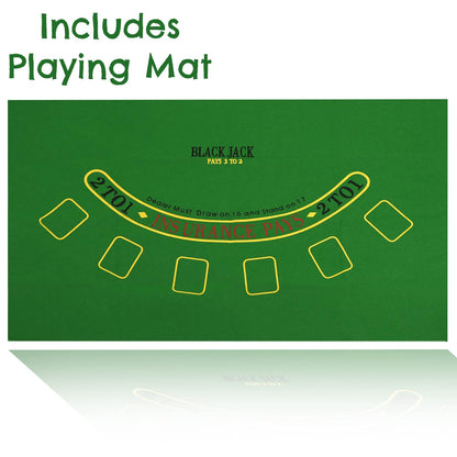 - The Magic Toy Shop | 200 Piece Poker Set Casino Style Game With Mat -