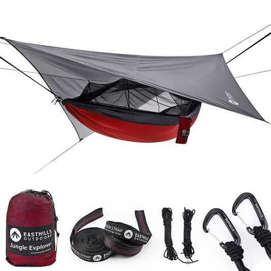 - Easthills Outdoors Jungle Explorer Double Camping Hammock | Ripstop Parachute Nylon Camping Outdoor Hammocks -