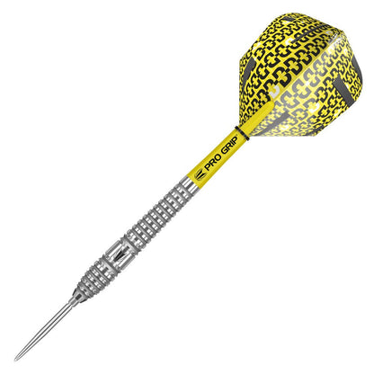 - TARGET Darts Bolide | 90% Tungsten Swiss Point Steel Tip Darts Set of 3 | Barrel 03, 24 Grams | Featuring Pro Grip Dart Stems | Professional Darts -