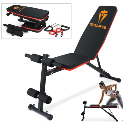 Adjustable and Foldable Weight Bench Weightlifting Utility Sit up ab Incline Decline Flat Bench Press for Full Body workout out Home Gym