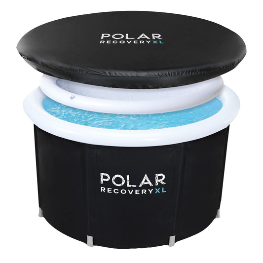 - Polar Recovery Tub | XL/Extra Large Portable Ice Bath for Cold Water Therapy | Cold Plunge for Ice Baths (Black) -