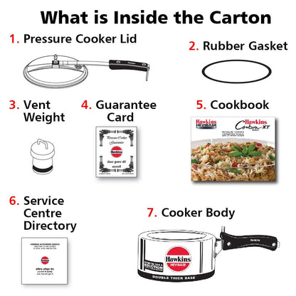 - Hawkins Hevibase Induction Compatible Pressure Cooker | 2 Litre -