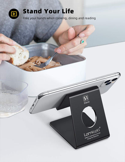 - Lamicall Phone Stand | Phone Dock | Universal Stand, Cradle, Holder, Dock Compatible With iPhone 15 14 Pro Max Plus, 13 12 Pro Max Mini, 11 Pro Xs XR X 8 7 6s, HUAWEI, Samsung S23, Smartphones -