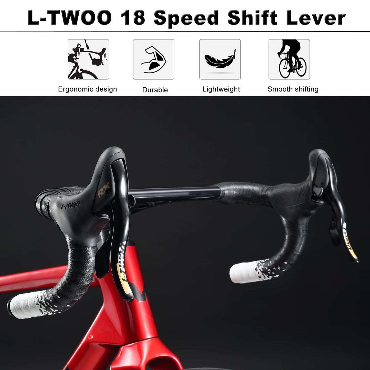 - KABON Carbon Road Bike | T800 Carbon Fiber Frame | 700C Road Bike | 18 Speeds Drivetrain| Integrated Carbon Handlebar | Disc Brakes -