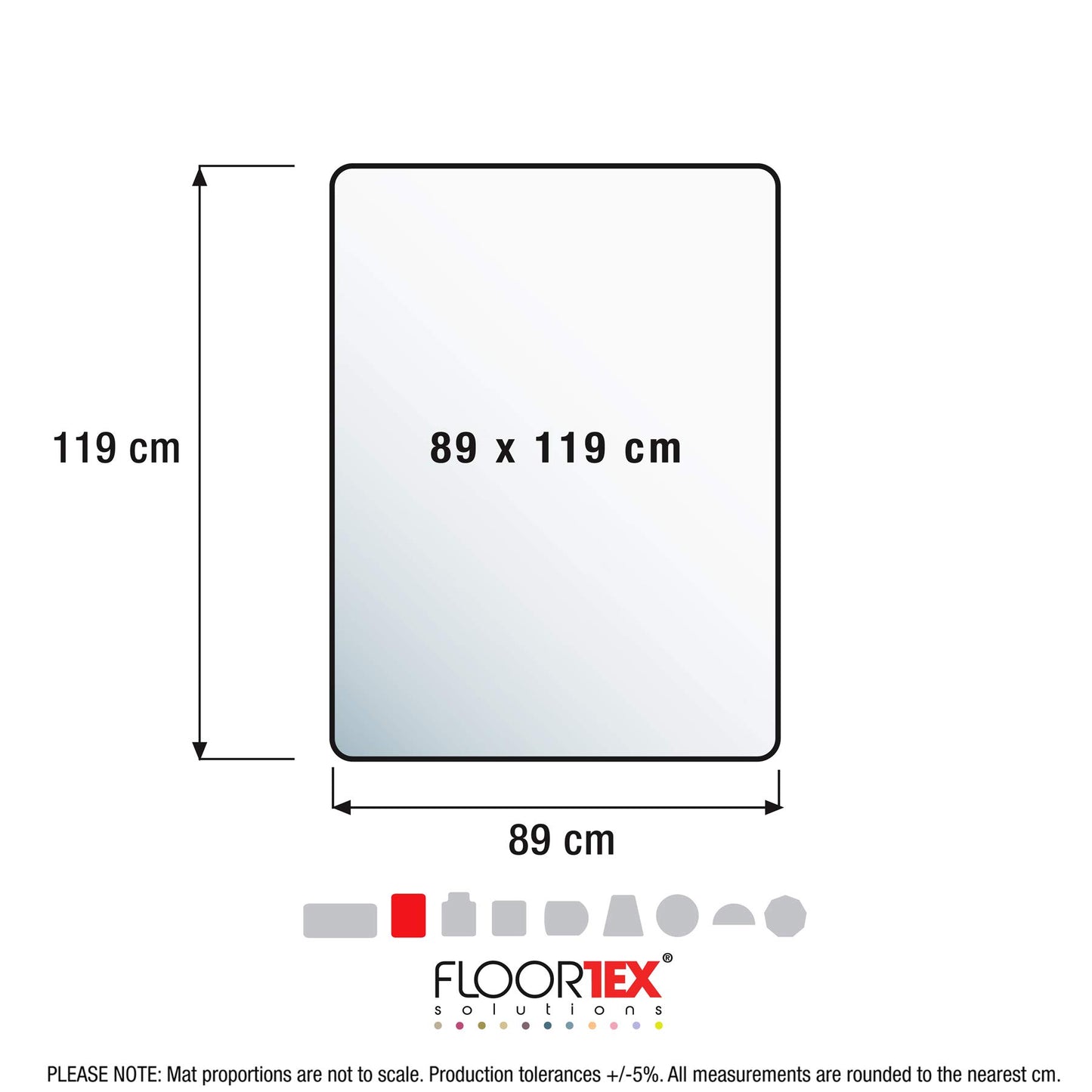 - Floortex Ultimat Polycarbonate Rectangular Chair Mat -