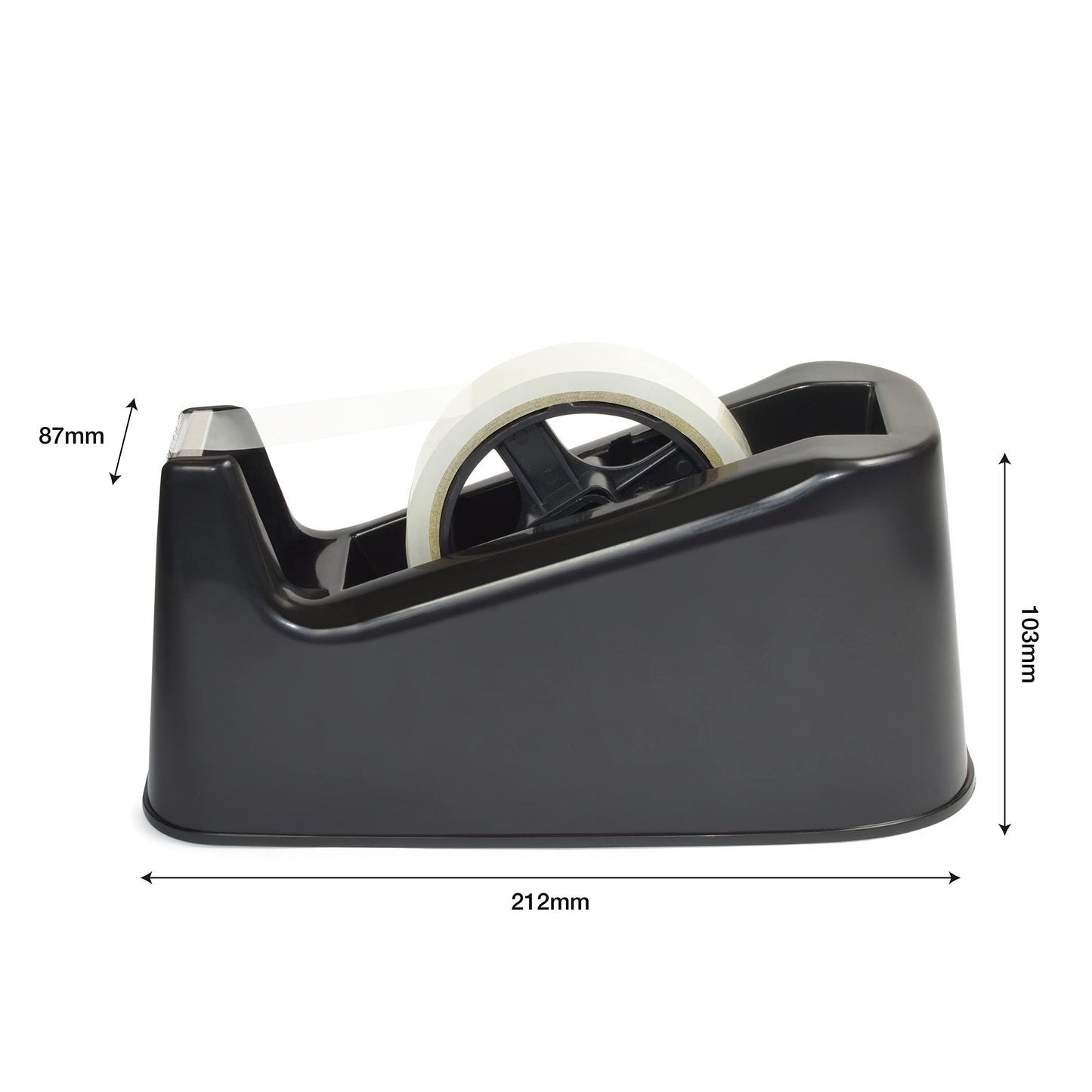 - Rapesco RPTD500B Germ-Savvy Antibacterial | 500 Heavy Duty Tape Dispenser | Black -