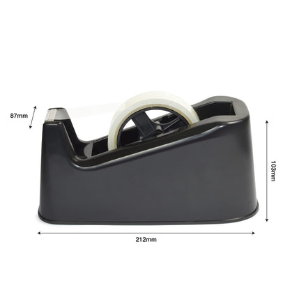- Rapesco RPTD500B Germ-Savvy Antibacterial | 500 Heavy Duty Tape Dispenser | Black -