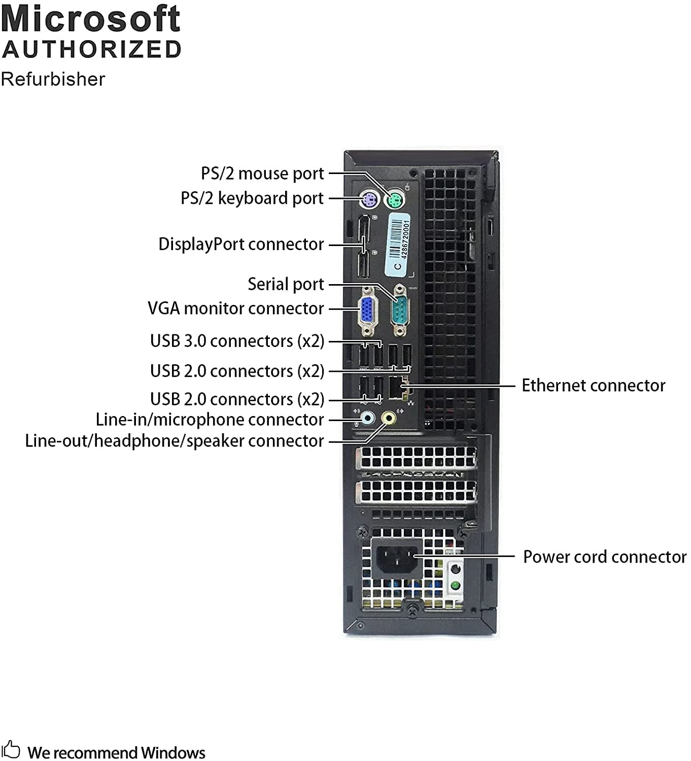 - Window 11 Pro Optiplex Core i5 Series Desktop Small Form Desktop Tower PC