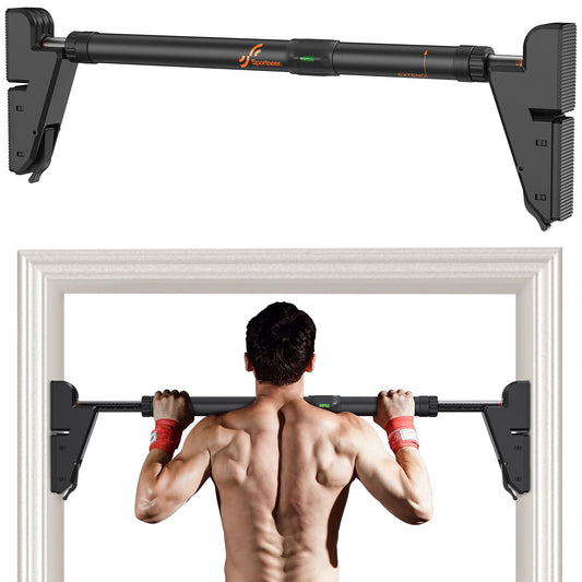 - Sportneer Pull Up Bar | Adjustable Chin up Bar | Strength Training Pull-up Bar for Doorway -
