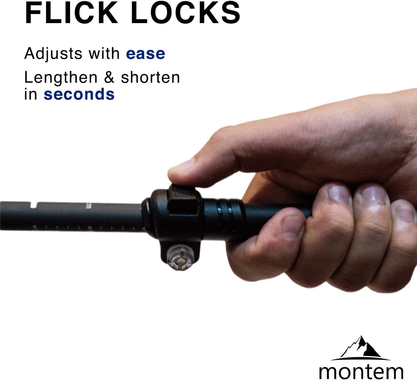 - Montem Ultra Light 100% Carbon Fiber Trekking | Walking | Hiking Poles | One Pair (2 Poles) -