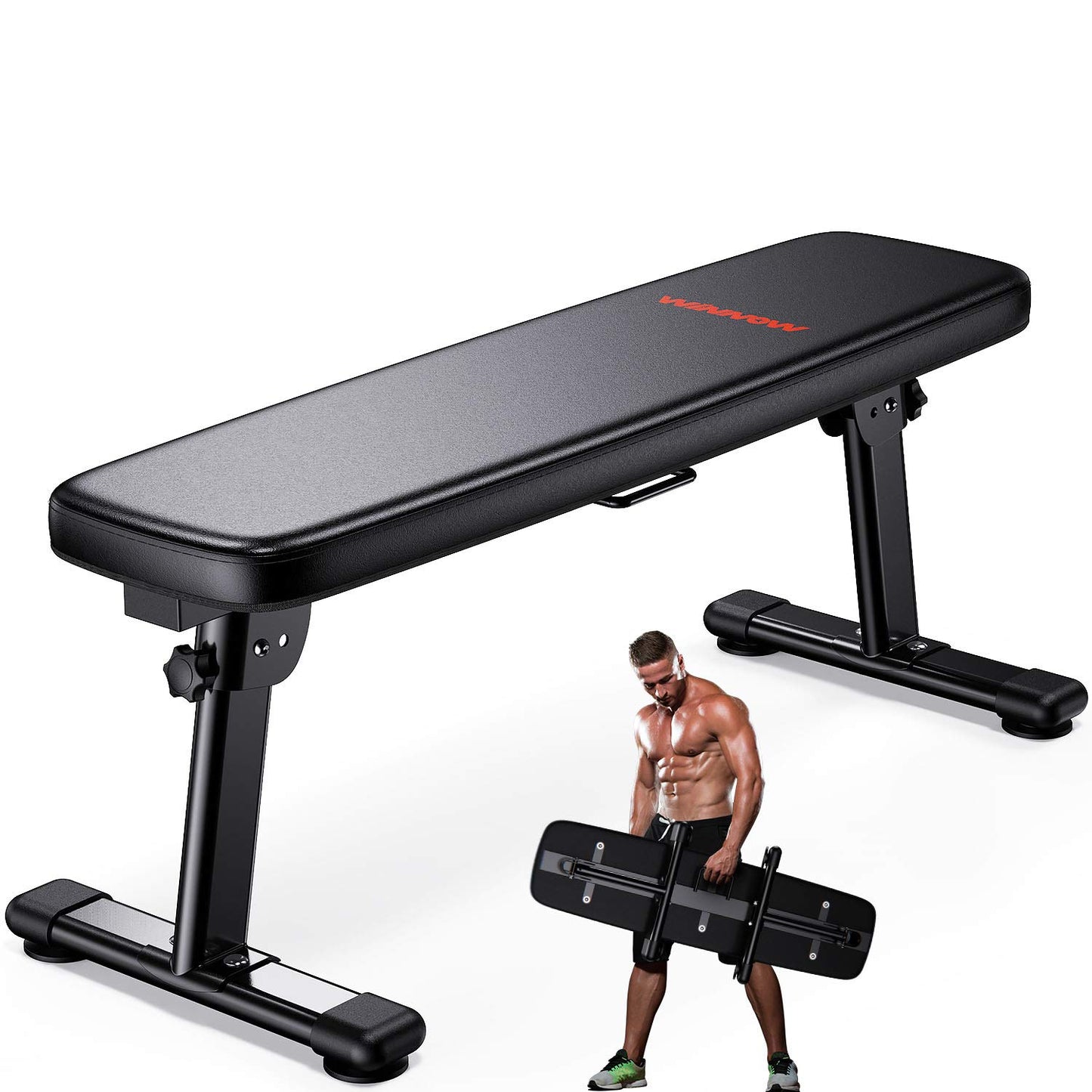 - WINNOW Weight Bench Folding Workout Bench with Carrying Handle