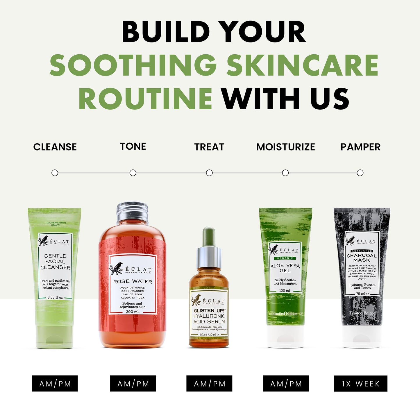 - Gentle Facial Cleanser | Green Tea Face Wash + Aloe Vera | Vitamin C & E | All Natural Face Wash -