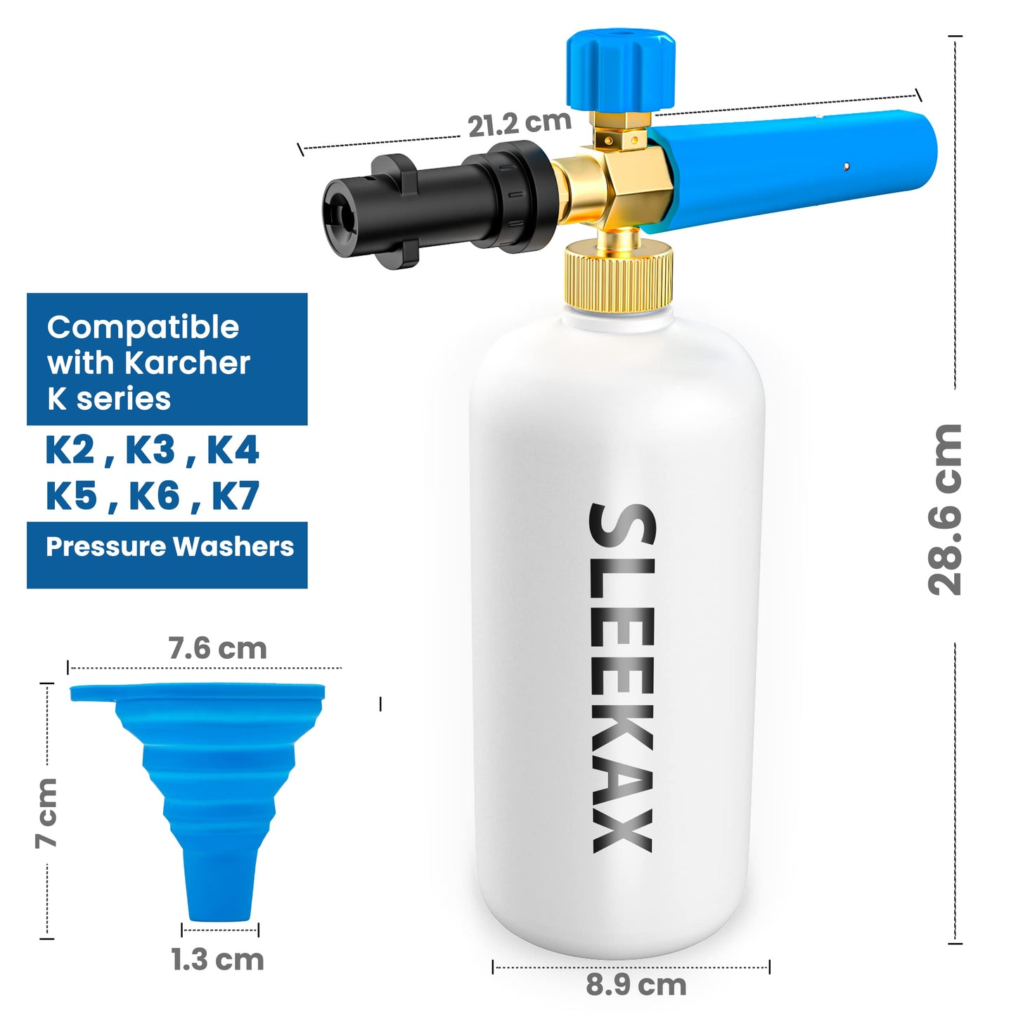 - Sleekax Snow Foam Lance | Karcher K Series K2 K3 K4 K5 K6 K7 Pressure Washer -