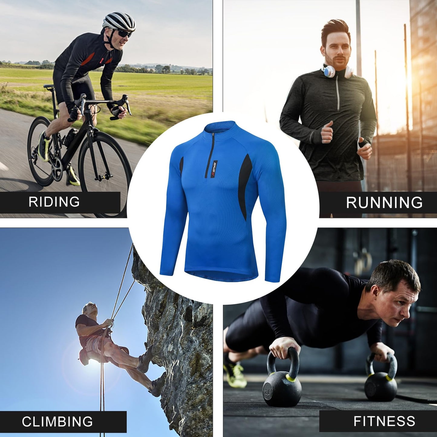- MEETWEE Men's Cycling Jersey | Long Sleeve Cycle Tops Riding -