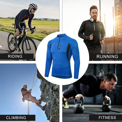 - MEETWEE Men's Cycling Jersey | Long Sleeve Cycle Tops Riding -