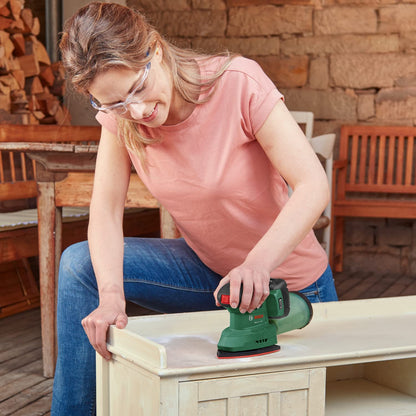 Bosch Home and Garden Cordless Multi Sander EasySander 18V-8 (Without Battery; 18 Volt System; for DIY Woodworking; 3X Sanding Sheets; 20x Sanding Papers; in Carton Packaging) – Amazon Edition