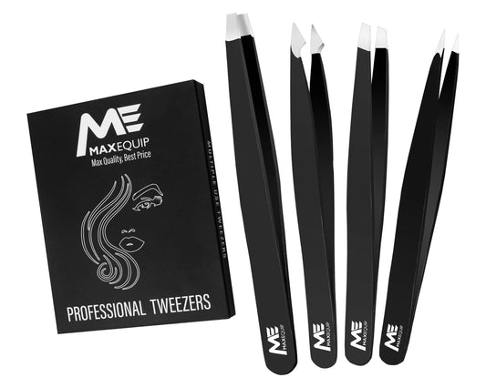 - ME MAXEQUIP Tweezers | Tweezers for Ingrown Hair Tweezers (4 Pcs) -