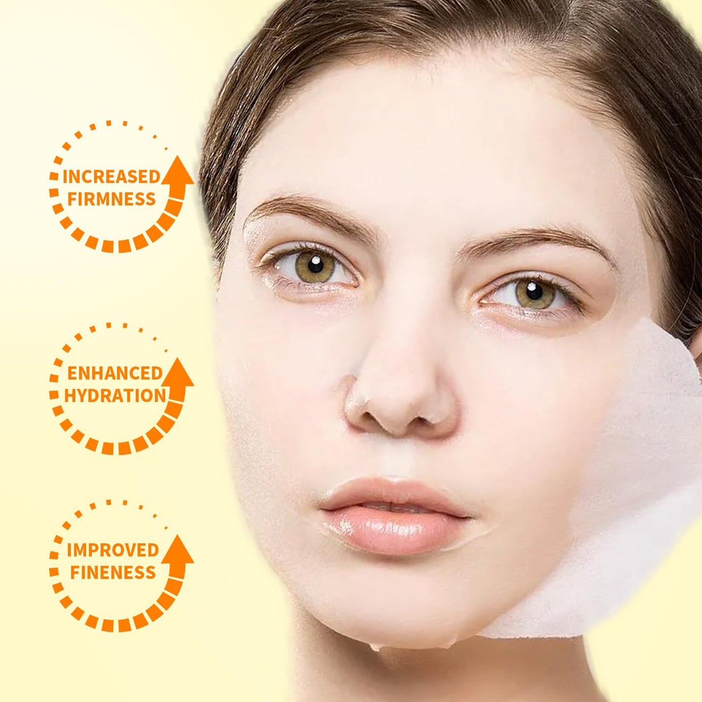 - RAZUYEN Firming Face Sheet Masks | Anti Wrinkle, Moisturising & Hydrating face mask | Set of 10 -