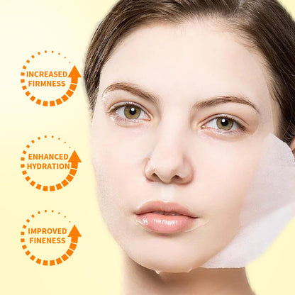 - RAZUYEN Firming Face Sheet Masks | Anti Wrinkle, Moisturising & Hydrating face mask | Set of 10 -