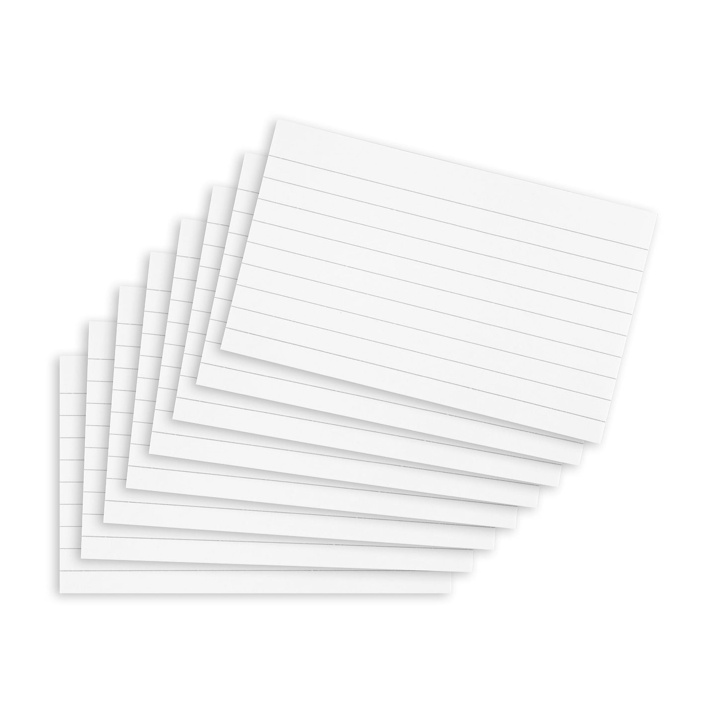 - Summit Flash Cards | 200 Pack White | Lined Revision Cards | 125x75mm -