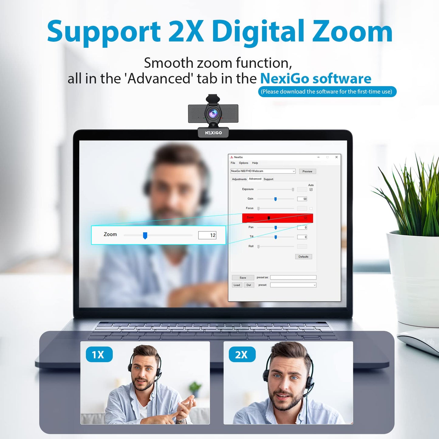 - NexiGo | Webcam with Microphone | Conferencing and Video Calling -