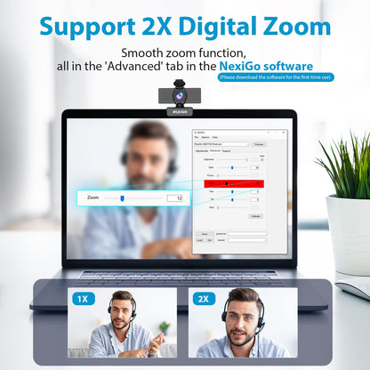 - NexiGo | Webcam with Microphone | Conferencing and Video Calling -