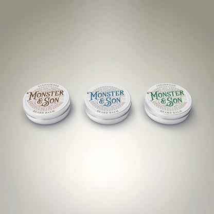 - Monster&Son Organic Beard Balm | Variety Pack x3 -