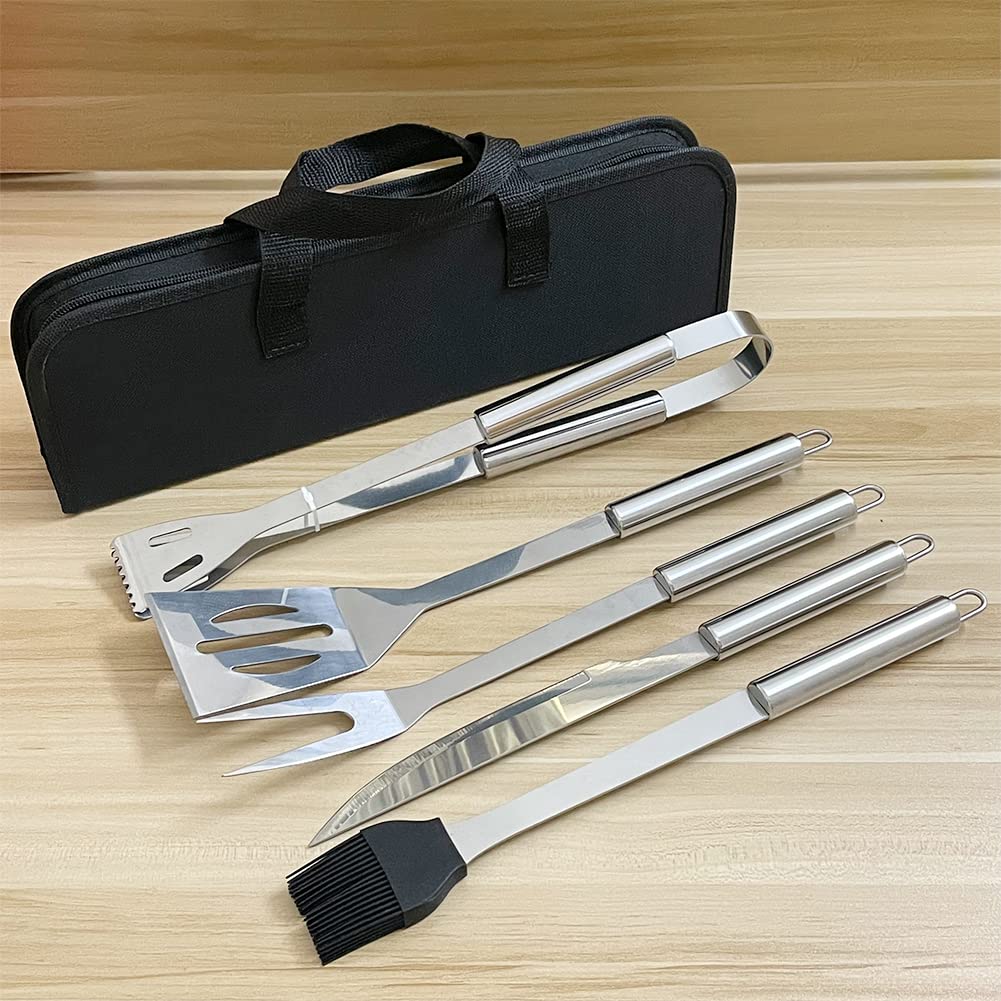 - Liujiami 5Pcs Professional BBQ Tools Set With Storage Bag -