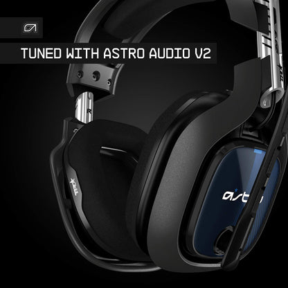 ASTRO Gaming A40 TR Wired Gaming Headset, ASTRO Audio V2, Dolby ATMOS, 3.5mm Audio Jack, Swappable Mic, for PS5, PS4, PC, Mac, Nintendo Switch, Mobile - Black/Blue