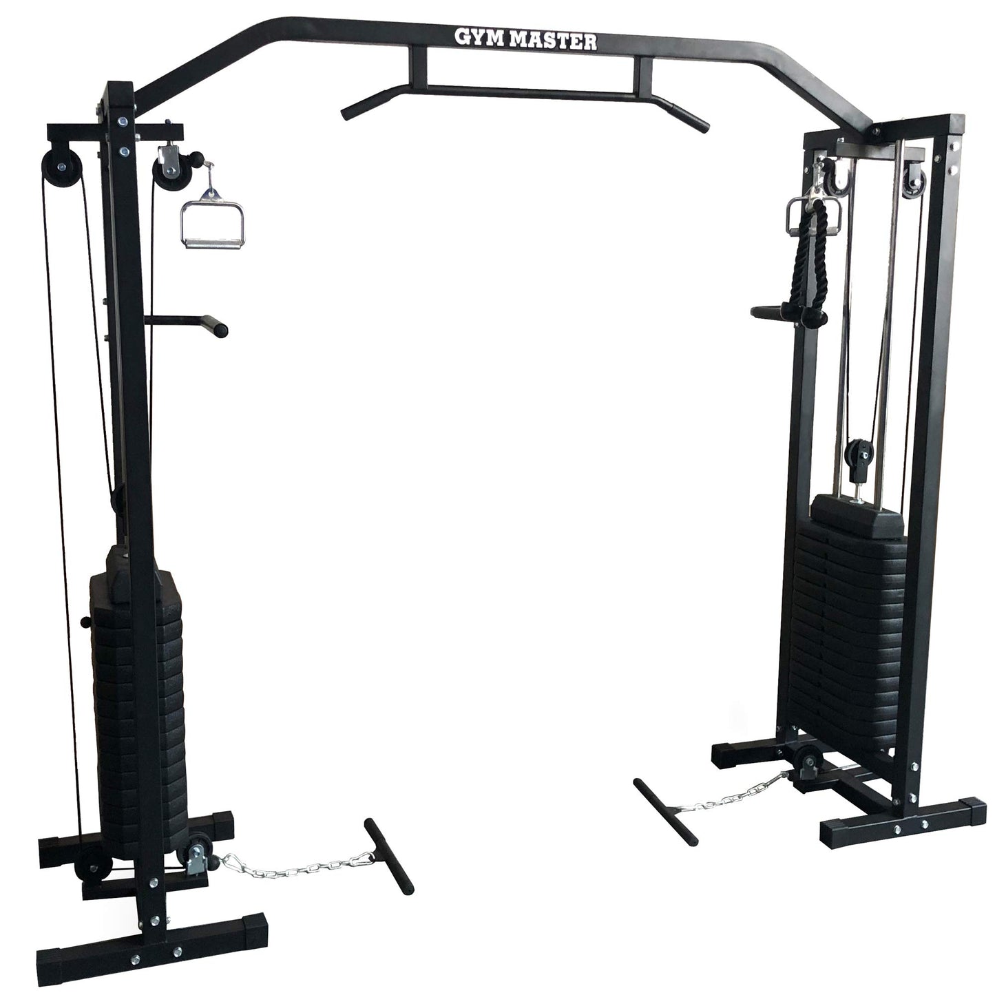 - GYM MASTER 180kg Cable Crossover Machine | Upgraded Swivel Pulleys and Pull Up Chinning Bar -