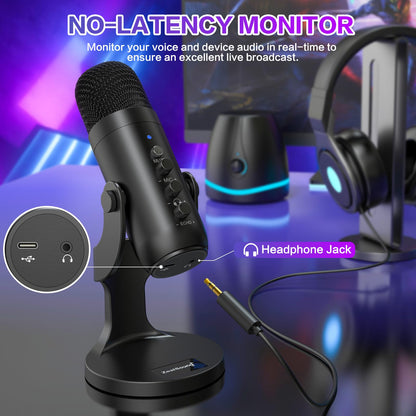 - zealsound USB Microphone, PC Phone Podcast Mic, Condenser Gaming microphones for PS4&5