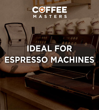 Coffee Masters All Day Blend Espresso Coffee Beans 1kg - Medium Roast for Strong and Full Bodied Espresso - Whole Coffee Beans Ideal for Espresso Machines