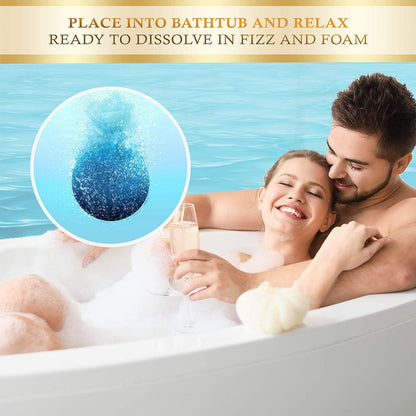- Galacticspa Planet Themed Bath Bombs | 8 x 60g Handmade Luxury Bubble Bath Fizzer Set -