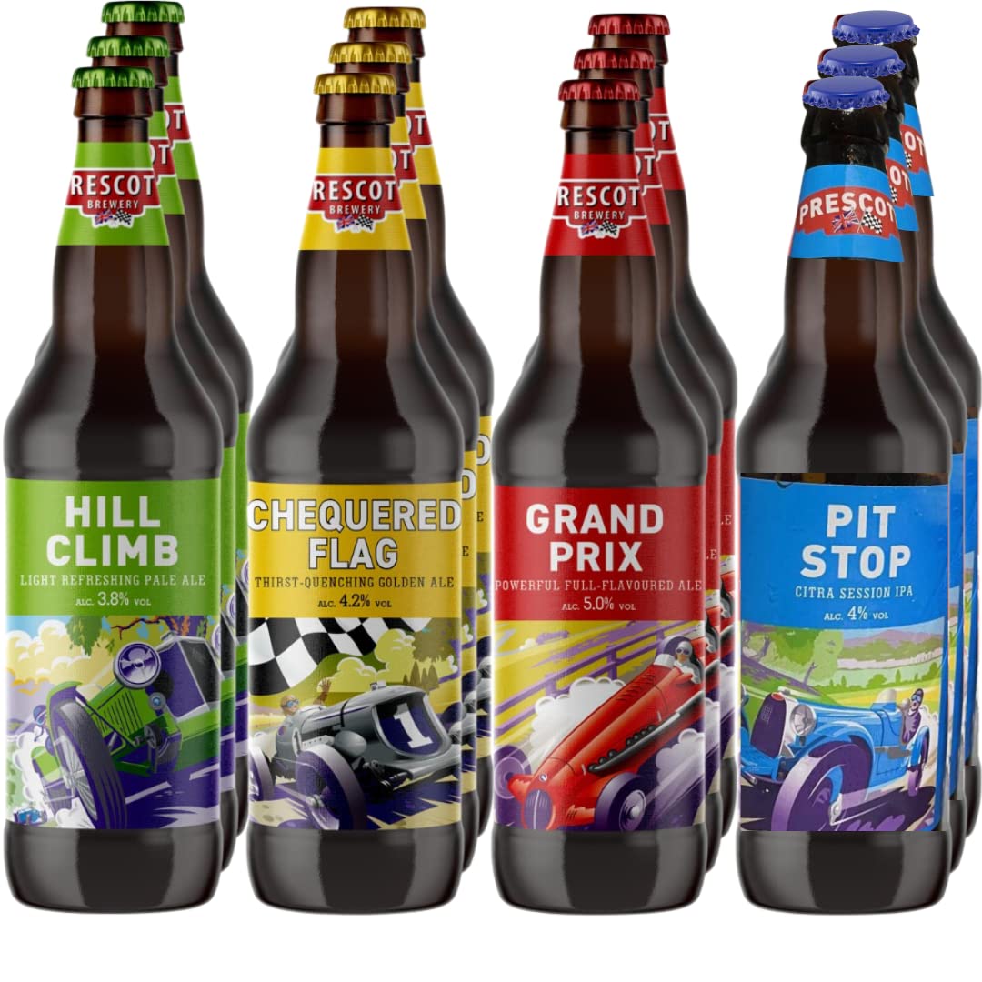 - Premium British Cotswolds Pale Ale & IPA Craft Beer Gift Set | 12 x 500ml Beer Bottles -