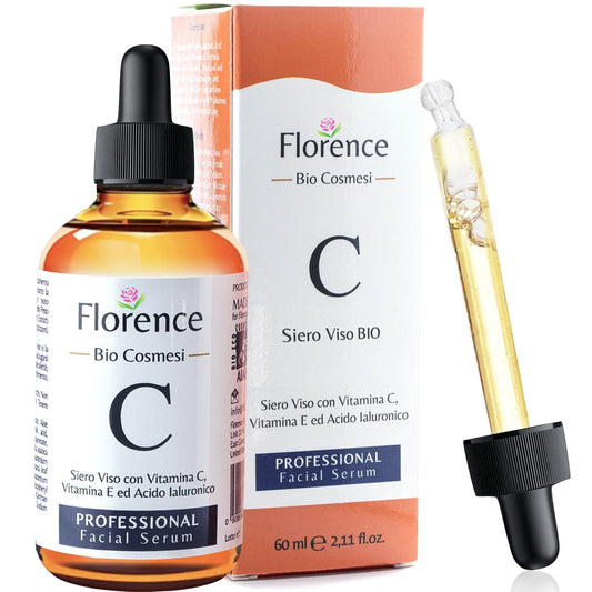 Big 2.11oz. Organic Vitamin C Serum for Face with Hyaluronic Acid. Anti-Aging, Wrinkles, Dark Spots, Brightening and Vegan. Facial Skin Care. Eye Cream Suitable. Women and Men