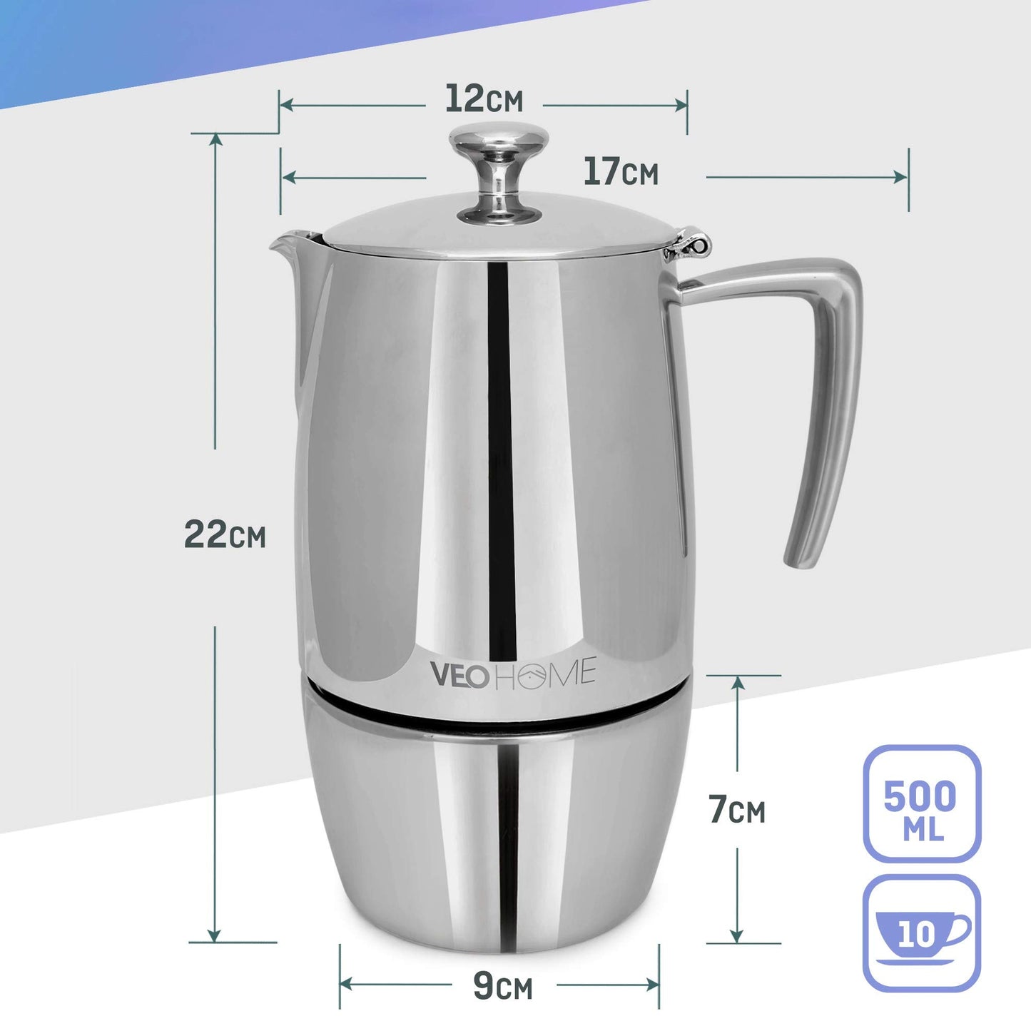 -  VeoHome Stovetop Espresso Coffee Maker -