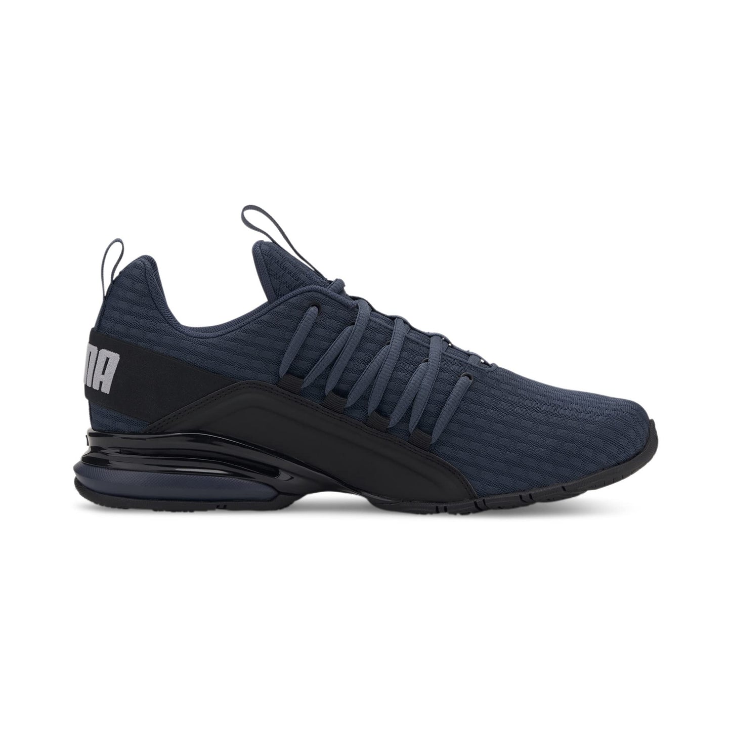 - PUMA | Mens Axelion Block Running Shoes | Dark Denim/Black/High Rise -
