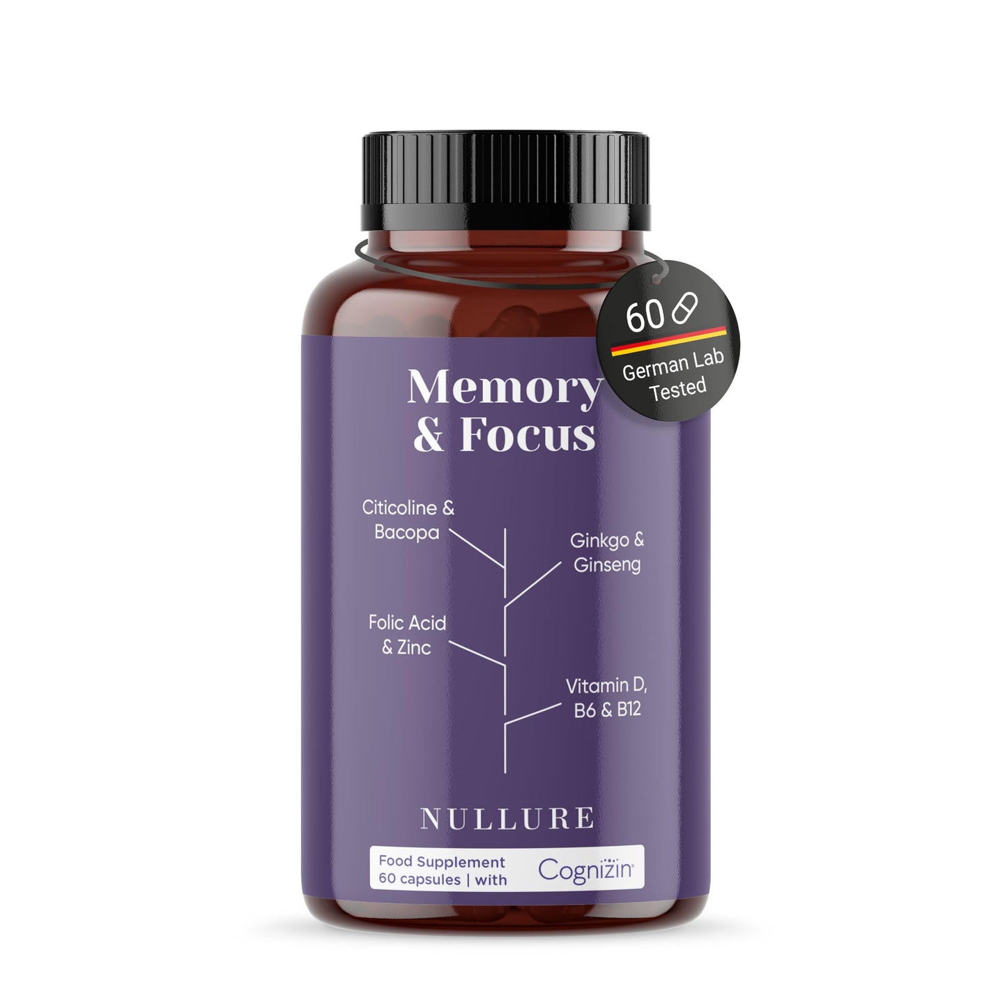 - Nootropic Memory & Focus Nullure | Brain Supplement | Concentration -