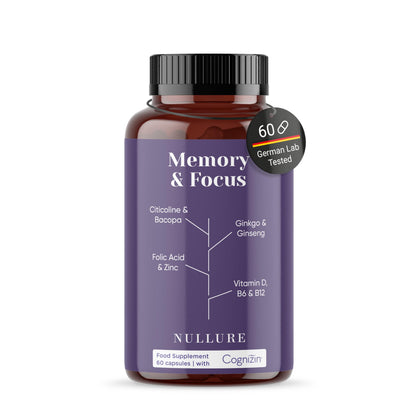 - Nootropic Memory & Focus Nullure | Brain Supplement | Concentration -