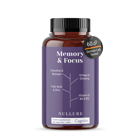 - Nootropic Memory & Focus Nullure | Brain Supplement | Concentration -