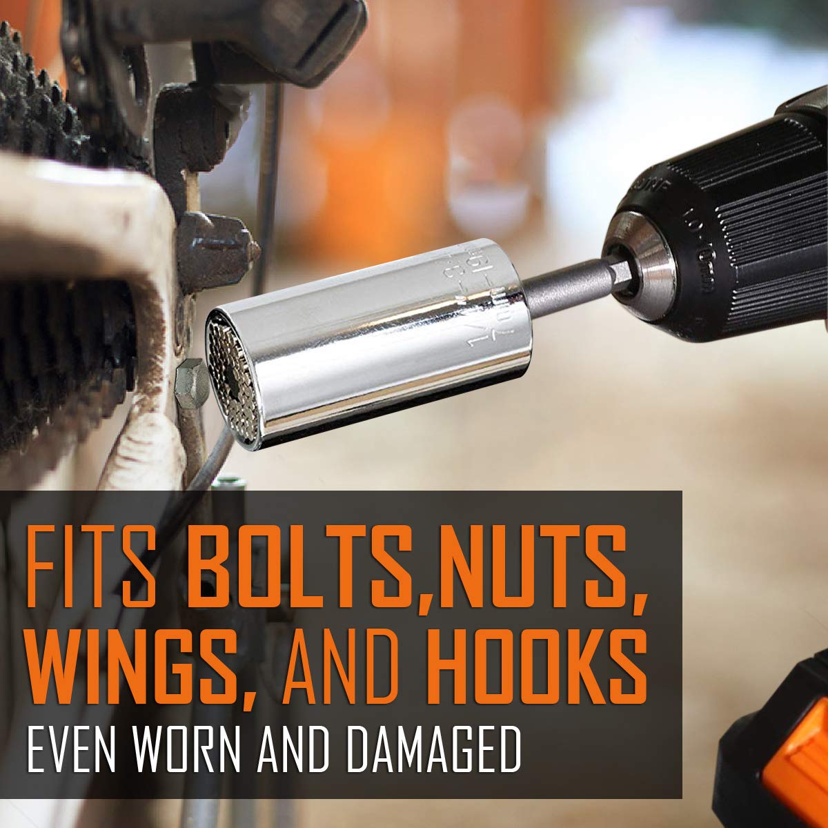 BIIB Gifts for Men, Gadgets for Men, Universal Socket Wrench, Mens Gifts for Dad Gifts for Men Who Have Everything, Birthday Gifts for Him, Christmas Stocking Fillers, Hand Tools, Father s Day Gifts