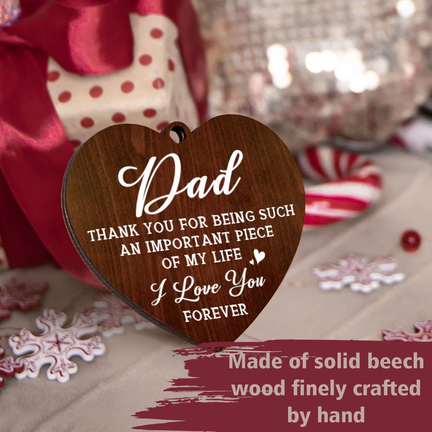 Dad Birthday Gifts - 4x6 Rotating Picture Frame, Photo Frame Gifts for Dad from Daughter, Dad Birthday Gifts Presents from Son, Christmas Father's Day Thanksgiving Gifts for Dad Daddy Father