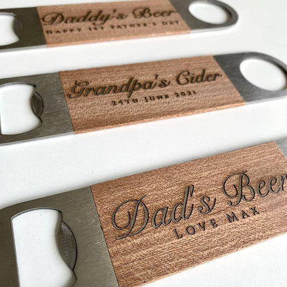 -  Personalised Engraved Stainless Steel Bottle Opener -