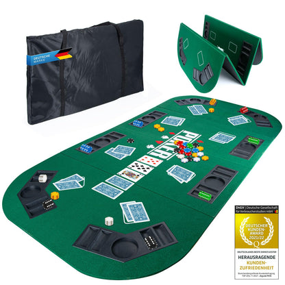 - GOODS+GADGETS XXL Poker Table Rest | 160 x 80 cm Foldable Poker Mat -