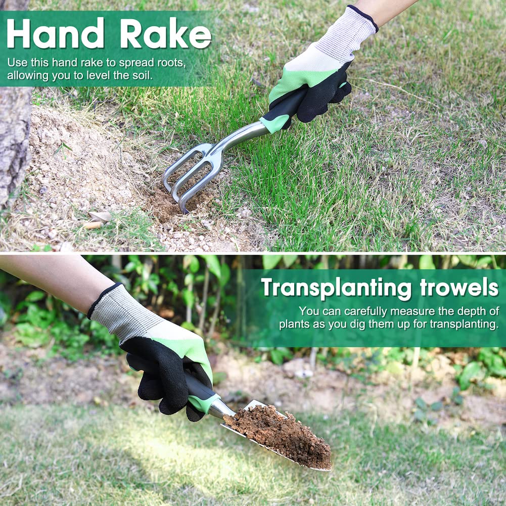 - LBSTP Gardening Hand Tool Gift Kit | 10 Piece Heavy Duty Garden Tool Sets -