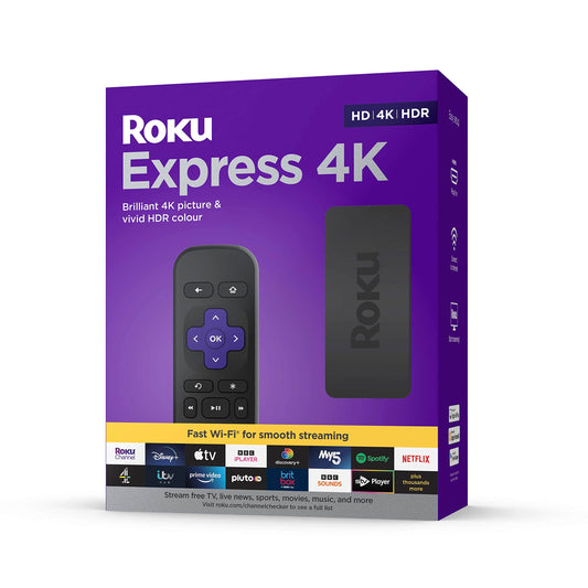 - Roku Express 4K | HD/4K/HDR Streaming Media Player -